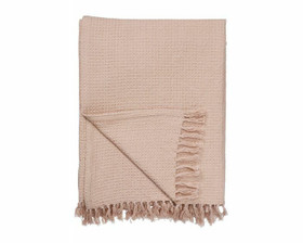 Svanefors Alice torkkupeitto 130 x 170 cm puuvillaa vaaleanpunainen