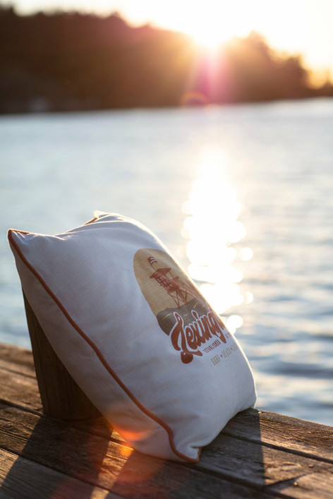 Tyynynpäällinen Surf Beach puuvillaa 50 x 50 cm