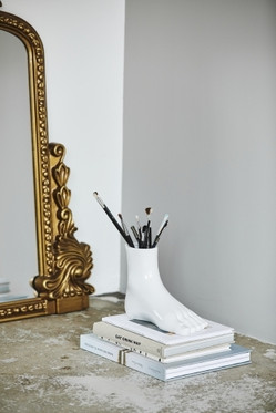 Aruba jalkamaljakko valkoinen 