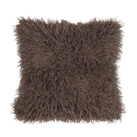 Curly tyynynpäällinen tummanruskea 48x48 cm Fondaco
