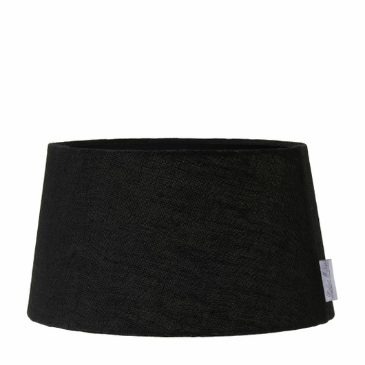 Linen Lampshade all black 25x30 