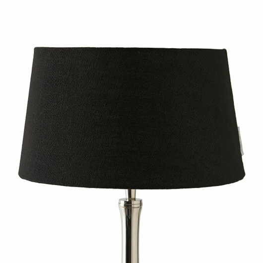 Linen Lampshade all black 25x30 