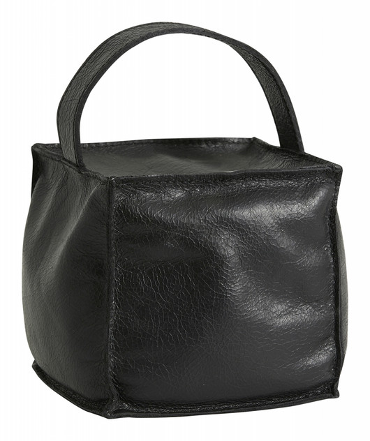 Nahkainen Cook ovistoppari musta