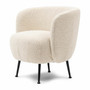 Corralillo Armchair, bouclé, white sand