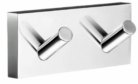 House kaksoispyyhekoukku kiillotettu kromi