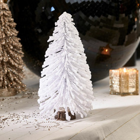 Snowy Christmas Decoration Tree, luminen joulukuusi