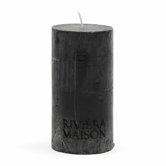 Pilarikynttilä Rustic 7x13 Musta Riviera Maison