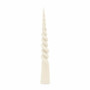 Twisted Cone Candle 35cm off white
