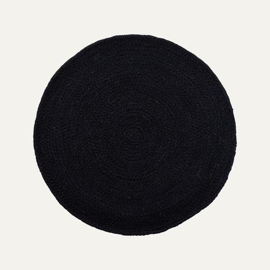 Dixie Ella pyöreä pöytätabletti musta 38 cm