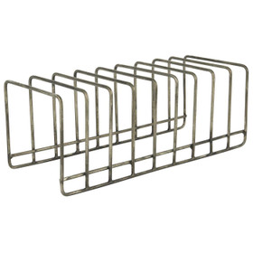 Metallinen lautasteline yhdeksälle lautaselle