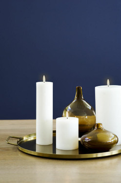 Led pöytäkynttilä oliivinvihreä rustic 7,8 x 15 cm, Uyuni