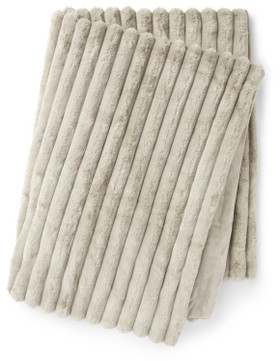 Stripy torkkupeite - taupe/harmaanruskea, Skinnwille