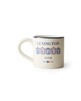 Beach Club Graphic Printed Earthenware Mug