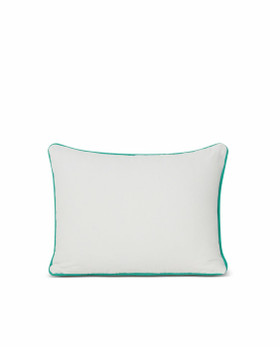 Pieni Luomupuuvillatyyny Beach Club -Kirjailulla