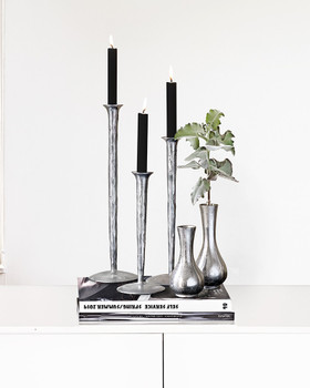 Kynttilänjalka Gallery Silver 3 kokoa