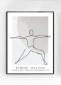 Jooga juliste Warrior/soturi  30x40