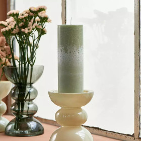 Pilarikynttilä ECO vihreä 18 cm Riviera Maison