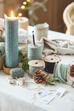 Lahjanauha valkoinen/vihreä 350 m/rulla, Ib Laursen