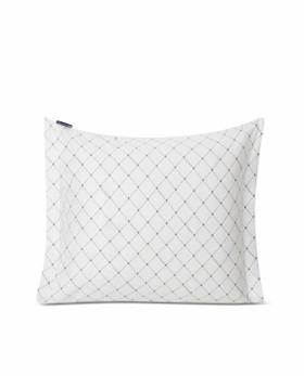 Valko-Harmaa Satiinityynyliina Perinteisellä Lexington Tähtikuviolla