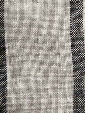 Lovely Linen Sisustustyyny Stripe Black 50x50