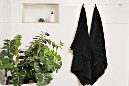  Jättipyyhe 100×150 Black