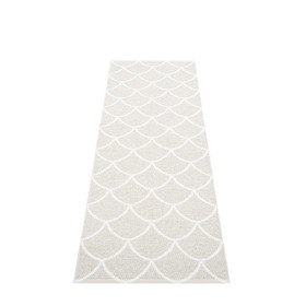 Kotte muovimatto Fossil Grey/White 70 x 225 cm