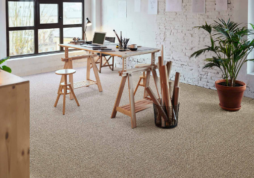 Tweed Matto Ø 90 cm Harmaa
