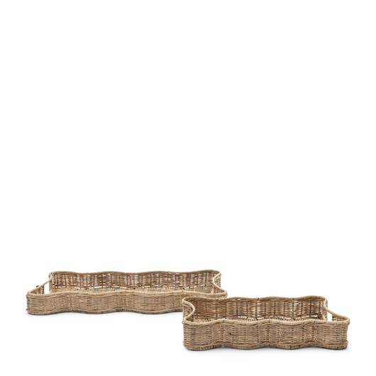 Rustic Rattan Benoa Tarjotin 2 kpl setti