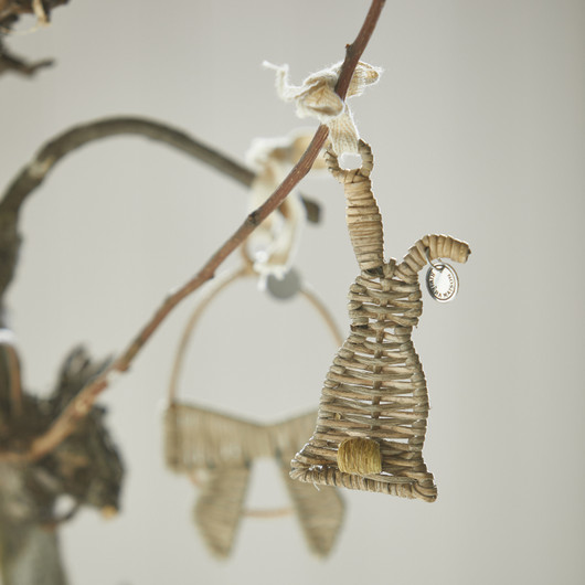 Rustic Rattan Lovely Bunny koriste