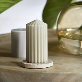 Rib Pilarikynttilä 7x13 pellava