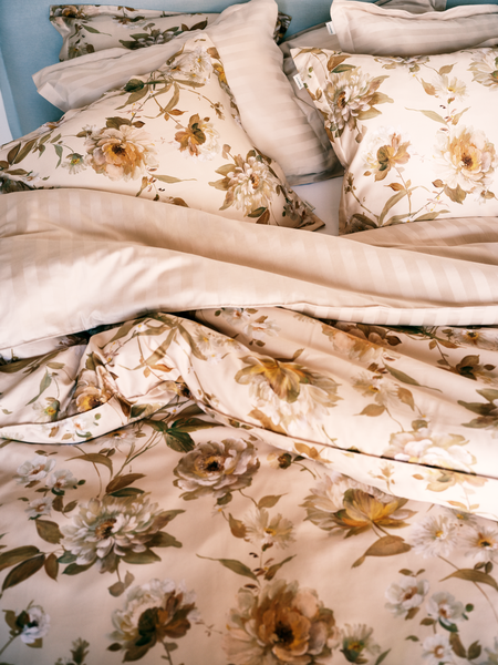 Gant Floral pussilakana 150x210 Putty