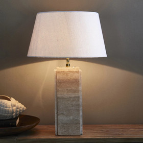 Riviera Maison Taper lampunvarjostin valkoinen 45x25