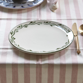 Riviera Maison Menton lautanen vihreä 26 cm