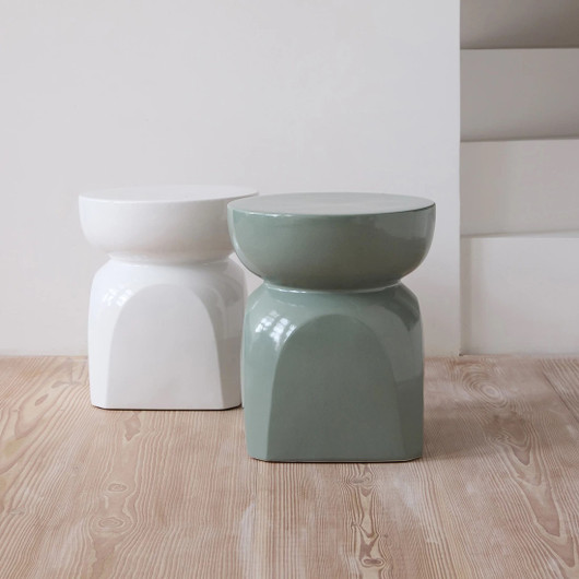 Riviera Maison sivupöytä Porto valkoinen 37 cm