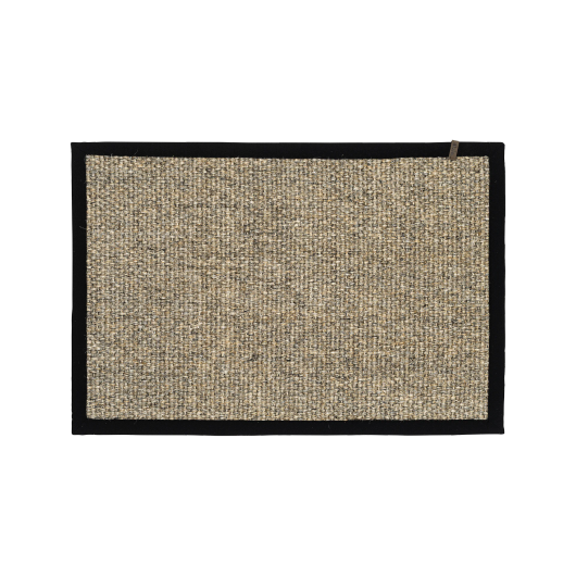 Ovimatto Wilma Natural mustalla kanttauksella 60x90 Dixie