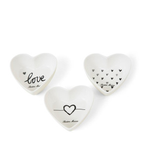 Lovely Heart kulhot 3 pcs