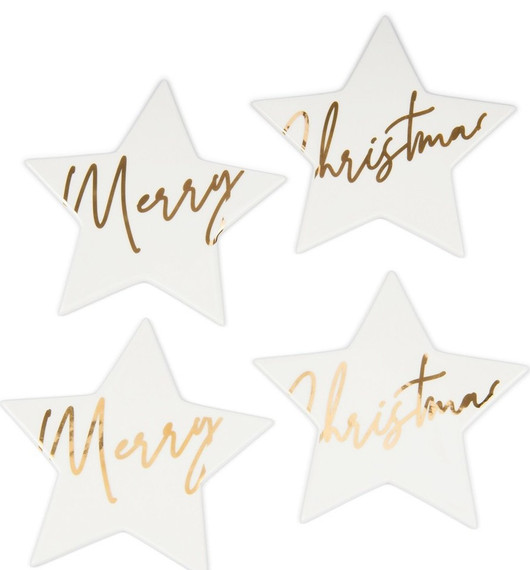 Merry Christmas Star lasinaluset 4 kpl Riviera Maison