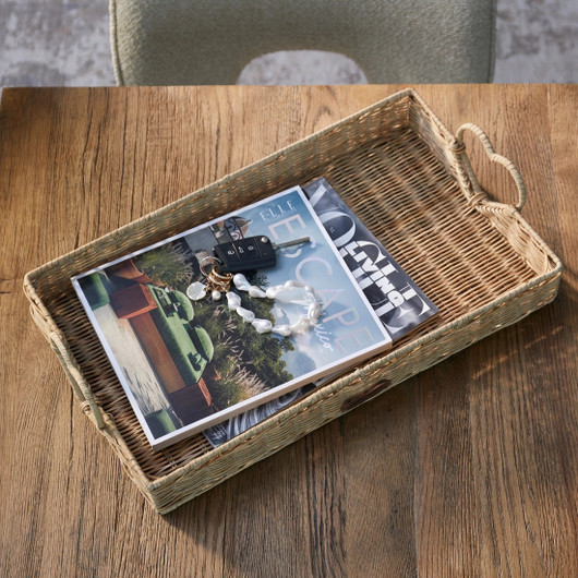 Rottinkitarjotin Happy Heart Riviera Maison 51x30 cm