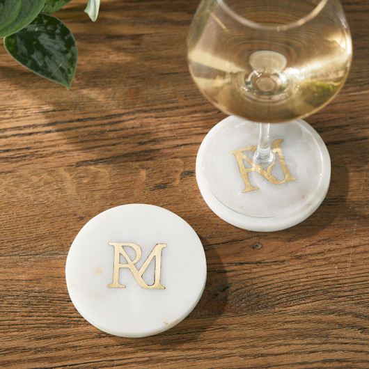 Riviera Maison marmorinen lasinalunen 2 kpl/ setti