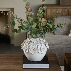 Blossom Vaasi valkoinen L Riviera Maison