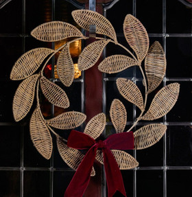 Rottinkinen joulukranssi halkaisija 43 cm