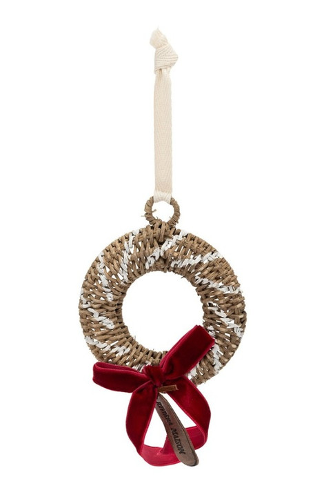 Rustic Rattan joulukranssi koriste Riviera Maison