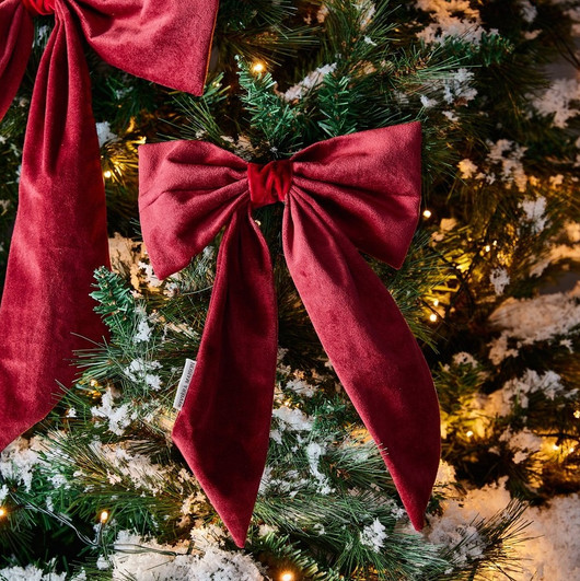 Samettirusetti joulukoriste koko S Riviera Maison