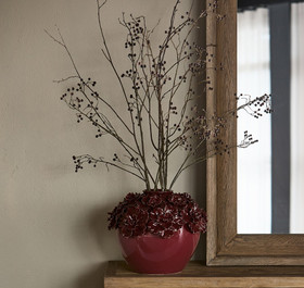 Blossom Vaasi burgundinpunainen L Riviera Maison