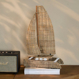 Rustic Rattan Catamaran Riviera Maison