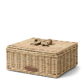 Rustic Rattan Bow säilytyslaatikko M Riviera Maison