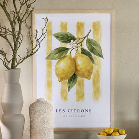 Kehystetty Les Citrons juliste Riviera Maison