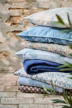 Pellava tyynynpäällinen vaalean sininen Ib laursen 50x50 cm