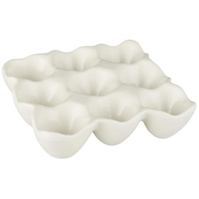 Keraaminen kananmunakenno 9:lle kananmunalle