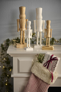 Pähkinänsärkijä koriste pieni valkoinen IB Laursen